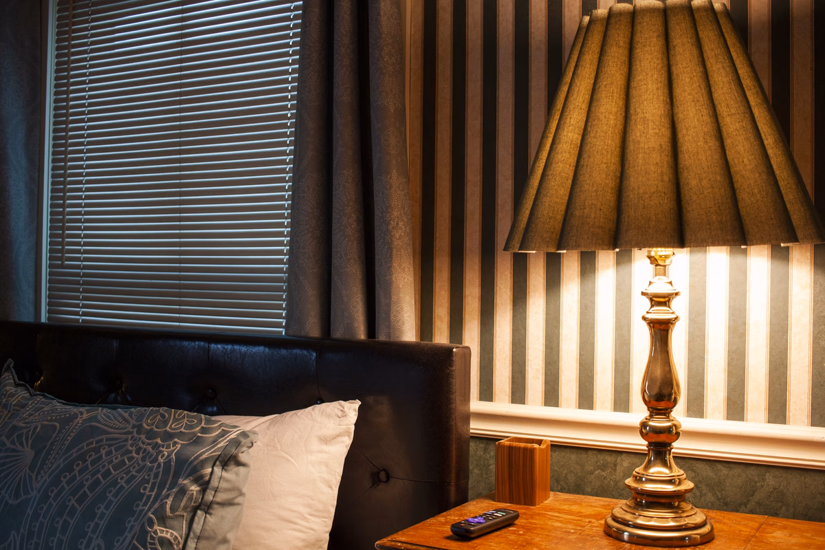 Warm bedroom detail from a real Ravenswood SILK Homes property